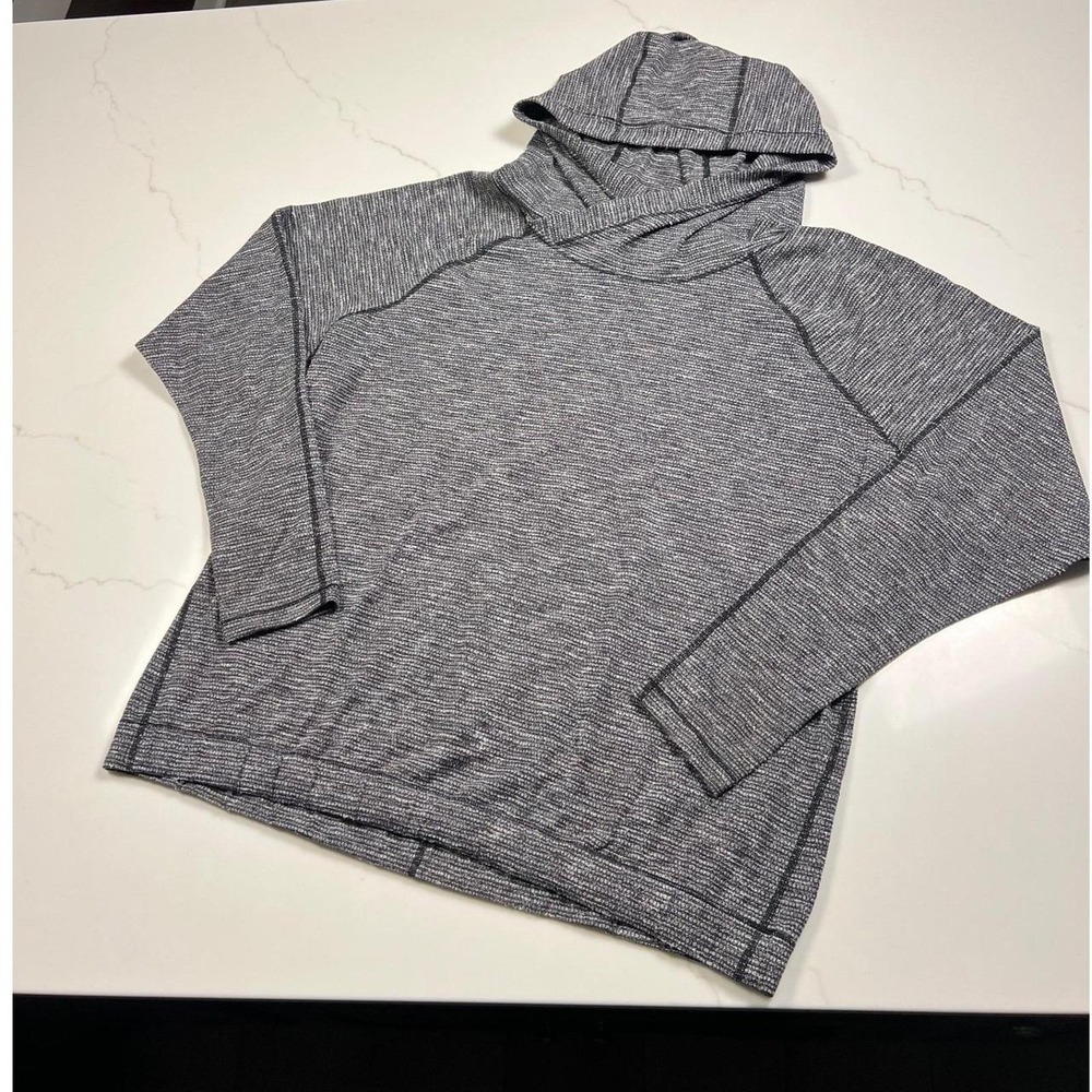 Lululemon Hoodie Women Grey Space Dye Raglan Pullover Sweatshirt